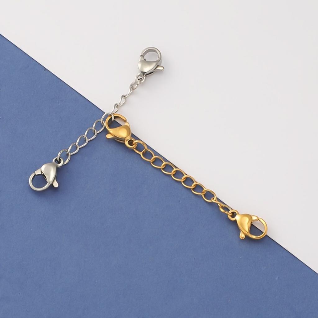 6pcs Alloy Chain Extenders for Jewelry Making, Lobster Clasp Closures, No Mosaic, Bracelet & Necklace Accessories