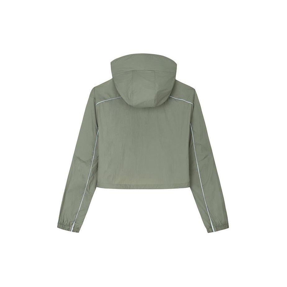 Anta Lightweight Shell Sun Protection Jacket Earth Shell Ice Skin UV Resistant Water Repellent Women Jackets Smoke-Gray 962427601-4