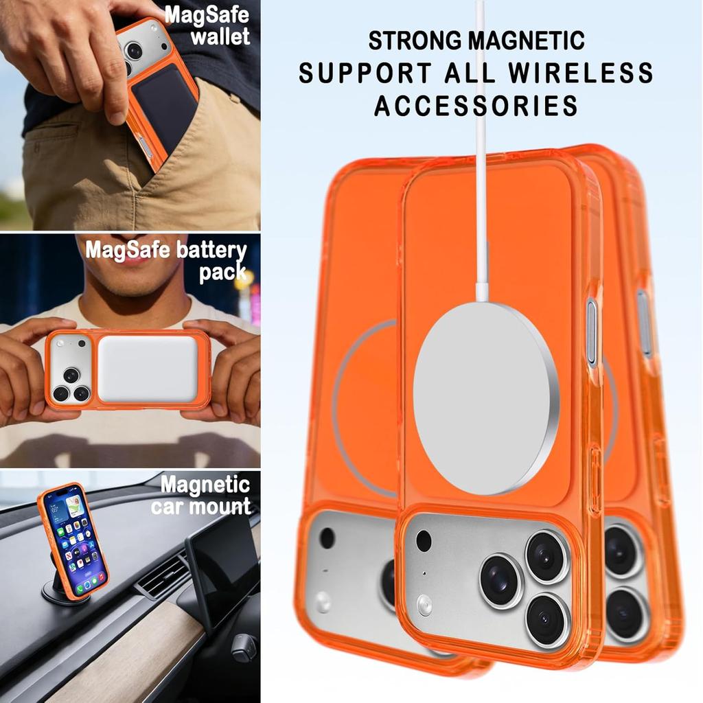 Magnetic Case for iPhone 17 Pro Max 17Air with Wrist Lanyard Strap MagSafe, Shockproof Protection Phone Cover for 17 Pro Max
