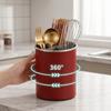 Detachable Rotating Chopstick Tube Stainless Steel Tableware Storage Bucket  Restaurant