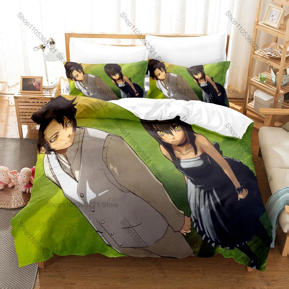 Cool Baccano! Firo Prochainezo Ennis 1930s Mafia Immortal Vintage Dark Fantasy Japanese Anime Bedding Set Duvet Cover + 2 Pillow