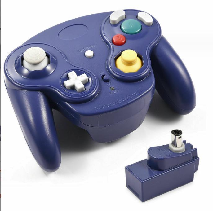 2.4G Wireless NGC Game Controller with Vibration, Compatible with Wii Console, Multi-Color Options