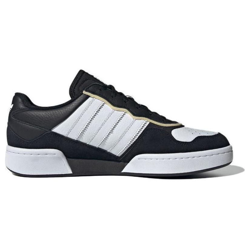 Adidas Originals Courtic Non-Slip Durable Low-Top Skate Shoes Unisex Sneakers Black White JI2555