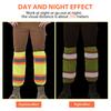 Waterproof Breathable Mesh Reflective Leg Gaiters High Visibility Tape Outdoor Safety Night Running Construction Work