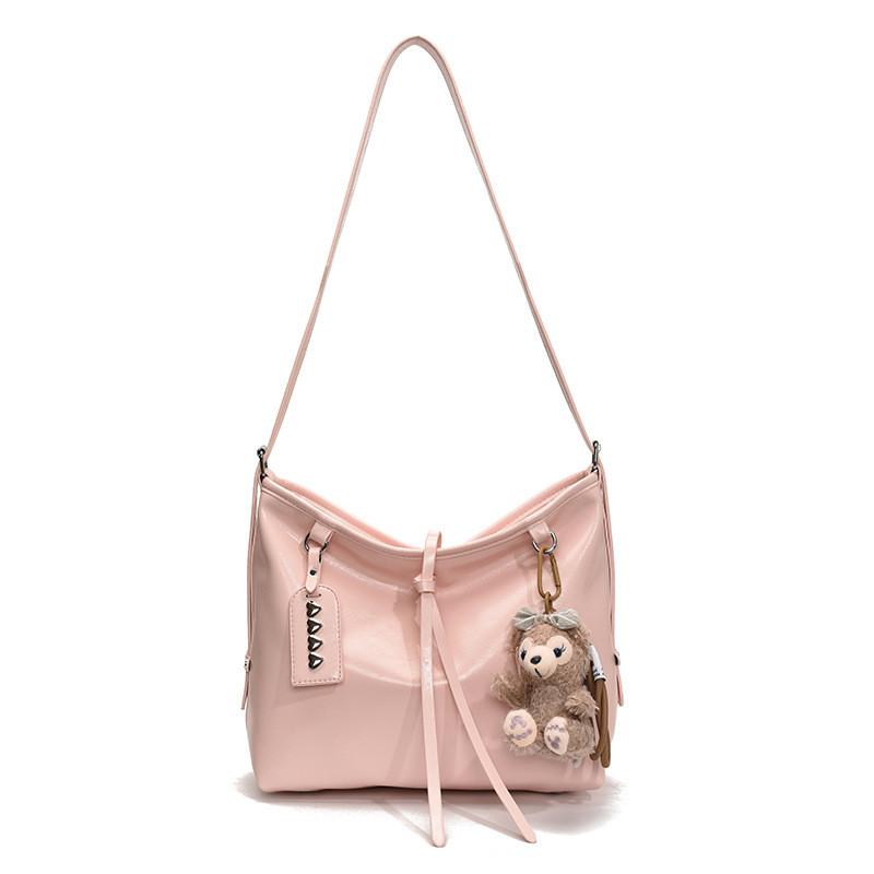 Duffy Pendant Large Capacity Pu Shoulder Bag For Women With Inner Zip Pocket For Work