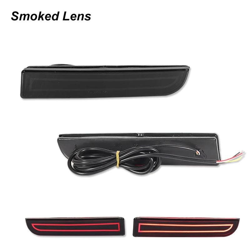 LED Bumper Reflector Lights For Mitsubishi Lancer Evo Evolution ASX Outlander Sport RVR Dynamic Turn Signal Rear Tail Brake Lamp