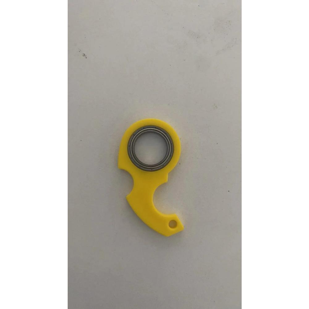 

New Spinner Stress Relieving Toys Keychain Metal Idget Toy Kid Fingertip Keyring Finger Fidget Ring Anxiety Boredom Party Gifts жёлтый