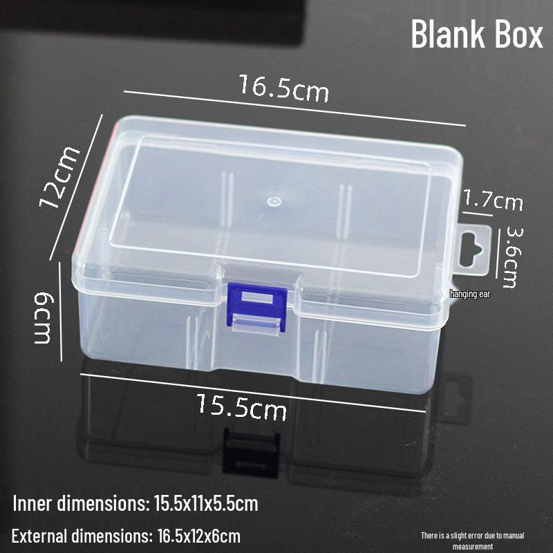PP Transparent Dustproof Lock Box for Jewelry, Keys, Electronic Parts, and Ornaments
