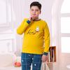 Fat Child Pure Cotton Pajama Set: Boys & Girls Warm Underwear, Plus-Size Base Layer, Autumn/Winter Sweater and Pants