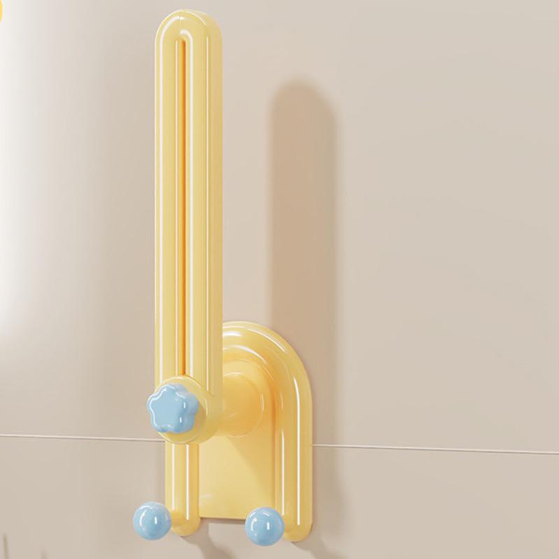 No-Drill Multifunctional Hair Accessory Storage Rack, Bathroom Adhesive Hook for Kids Headbands Hair Ties Jewelry Organizer