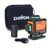 DOVOH Green Laser Laser 4D Laser Level with Auto 2 Vertical Lines and 2 Horizontal Receiver Compatible Y4-360G Level, 4x360° 16-Line Level,