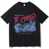 Damen Vintage Beheiztes Rivalität Ich Komme Zum Ferienhaus Sommer Mode T-Shirt Tee Unisex Streetwear Lässige Sommer Oberteile