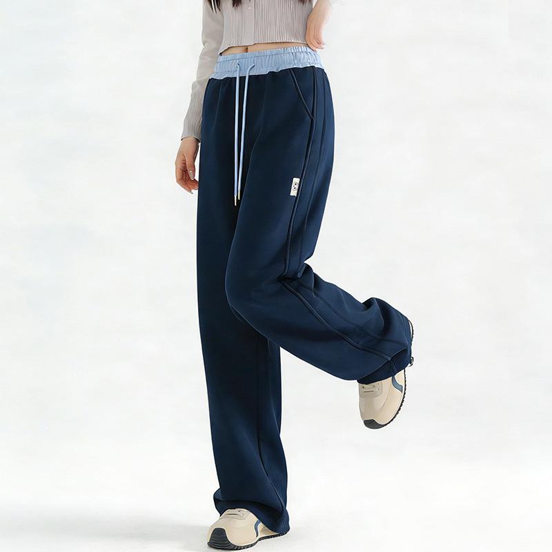 Spring 2026 Stylish Loose Casual Straight-Leg Pants for Middle and High School Girls