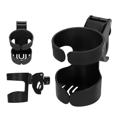 360° Rotating Cup Holder - One-Touch Lock,Universal Fit for Bikes,Strollers,Wheelchairs.Tool-Free,Non-Slip Grip.Hot/Cold Drinks.