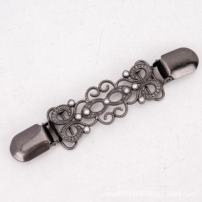 Vintage Diamond Scarf and Sweater Clip – Retro Alloy Brooch for Women