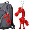 2026 Year of Horse Plush Keychain Lucky Mascot Lovely Arrogance Pony Pendant New Year Party Gift for Purse Backpack Bag Key Ring
