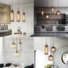 Nordic Glass Ball Pendant Lights Restaurant Dining Room Kitchen Hanging Lamps Study Bedroom Bedside Lamps Lighting Fixtures