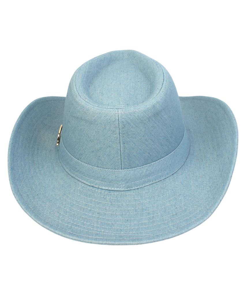 Yunibeosyeolkemiseuteuli Cowboy Light Denim Fedora Cowboy Fedora