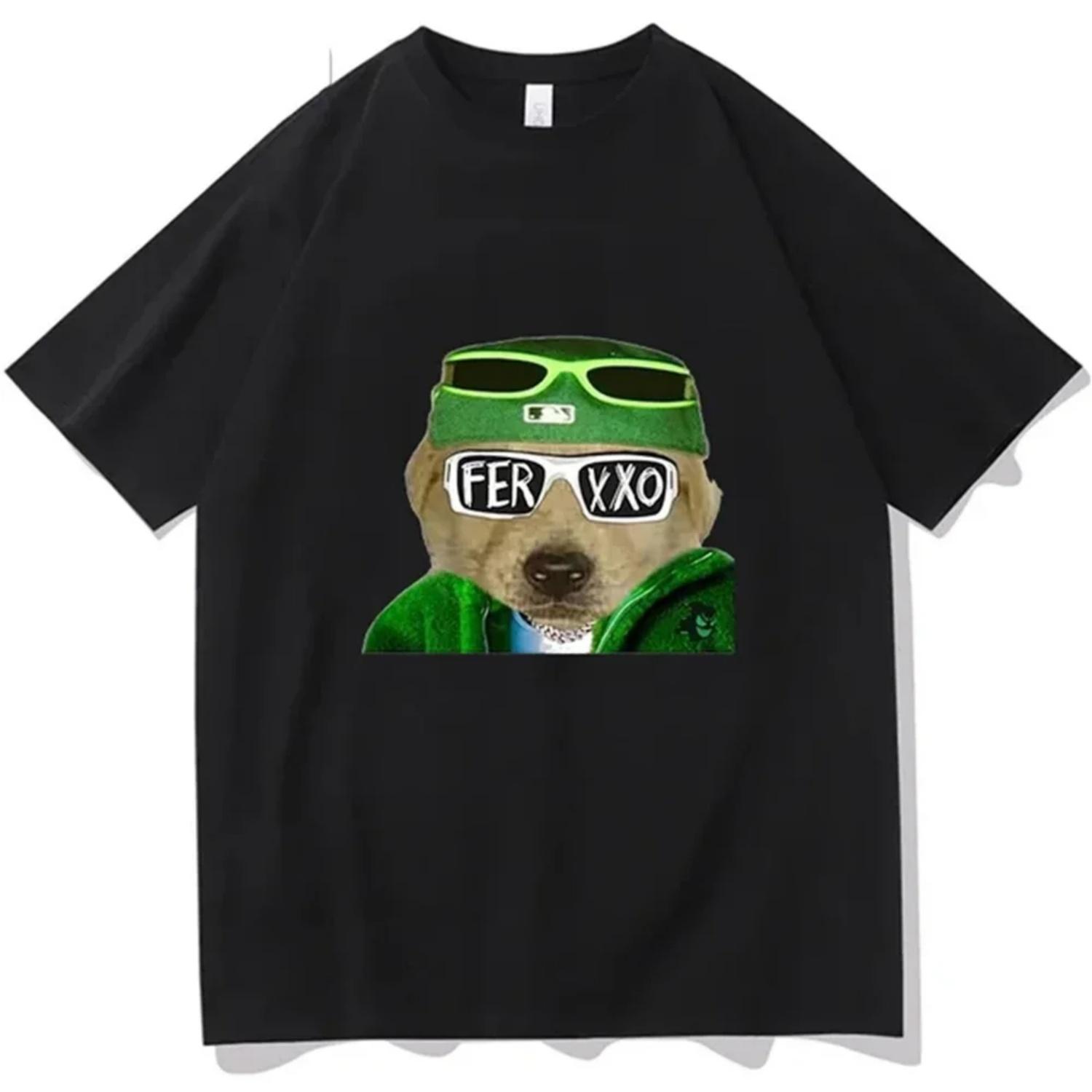 Ferxxo glasses Music Anime 100% Cotton TShirts Girl T Shirt 2XL Tops Aesthetic Clothes Gothic Summer Fans Short Sleeve 80132 XXXXXL чёрный