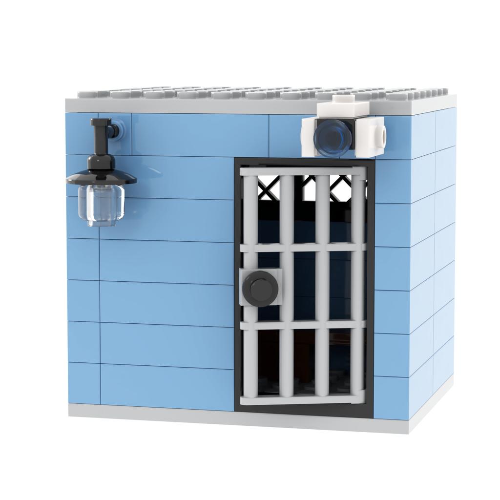 Jail Prison Cell Police Thief Building Blocks Toy Collection Kids Assembly Classic Brick Souvenir Decoration
