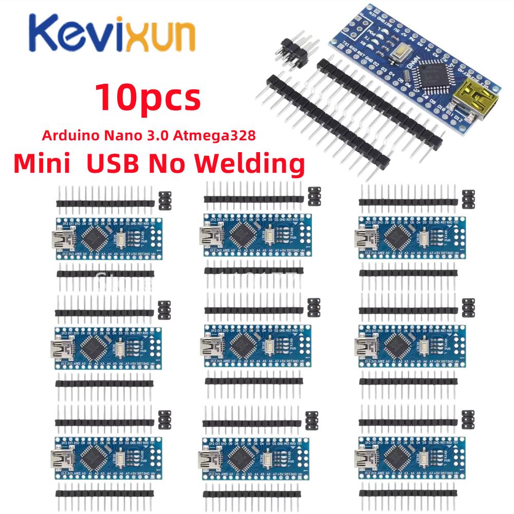 1-10PCS Mini / Type-C / Micro USB Nano 3.0 With the Bootloader Compatible Nano Controller CH340 USB Driver 16Mhz ATMEGA328P