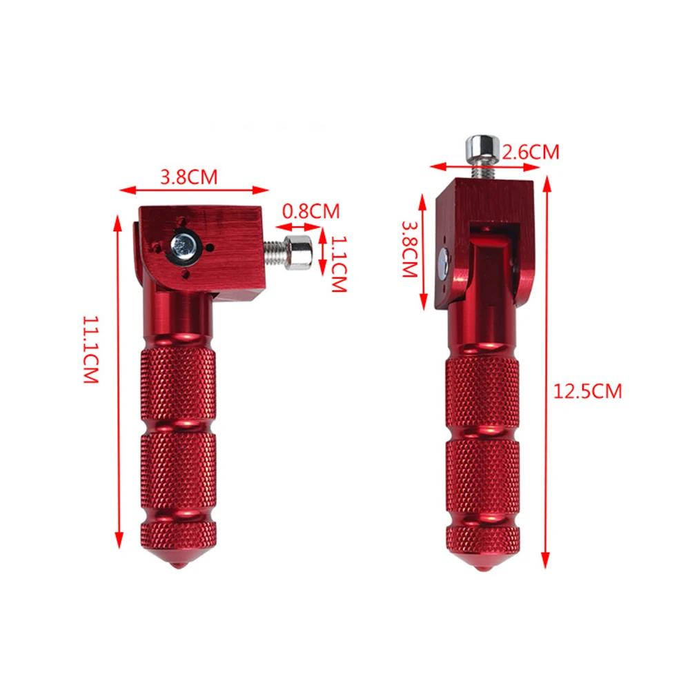 8mm Universal Pedals Folded Footrest Footpeg Compatible For Motorcycles Bicycles Electric Vehicles Mopeds Karts Scooters Parts