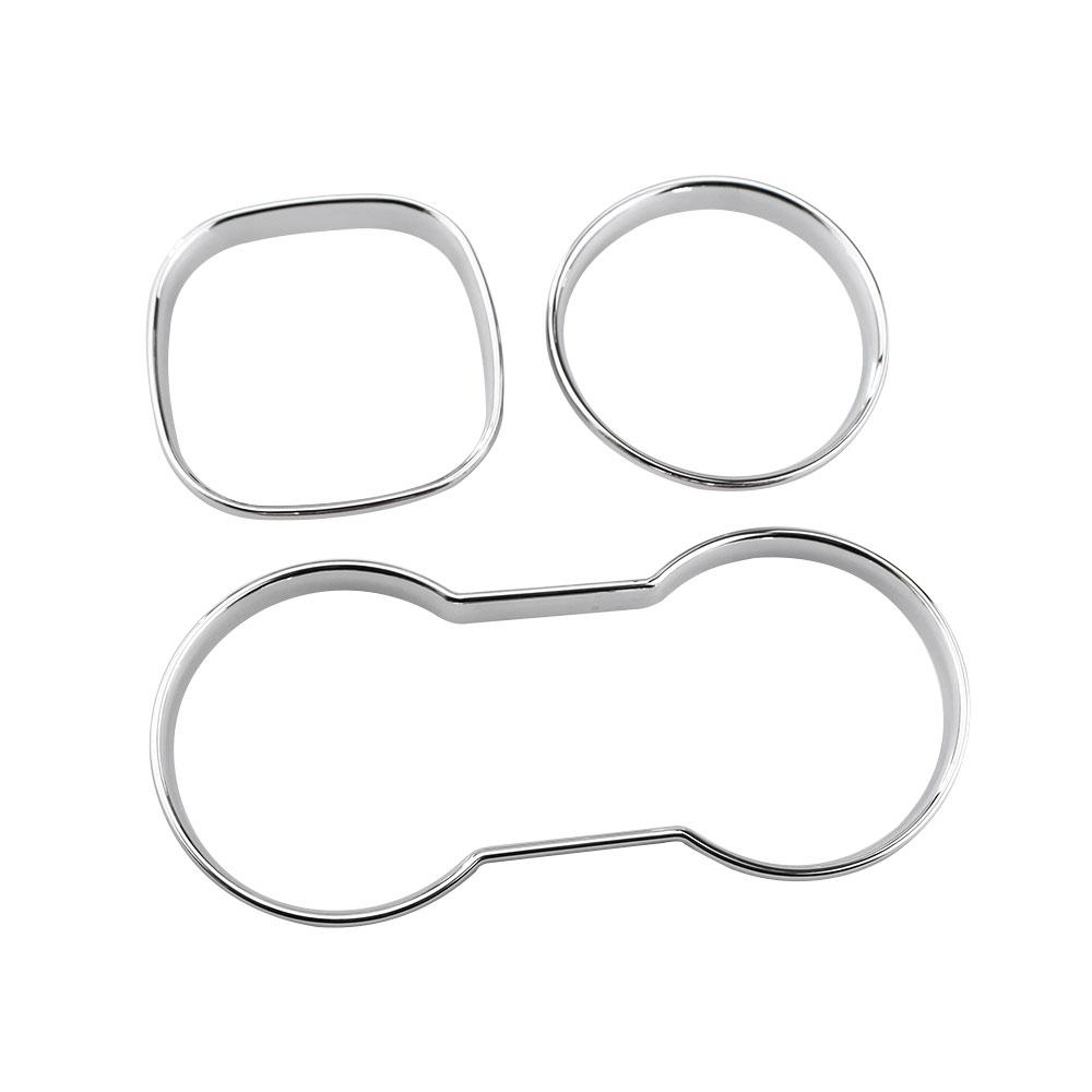 3Pcs/set ABS Chrome Car Water Cup Holder Panel Frame Trim Sticker for Chevrolet Trax 2014 - 2018 Car Interior Decoration Covers