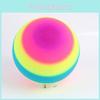 Rainbow Pvc Rubber Playground Ball American Kickball Park Ball Outdoor Toy Ball 20cm