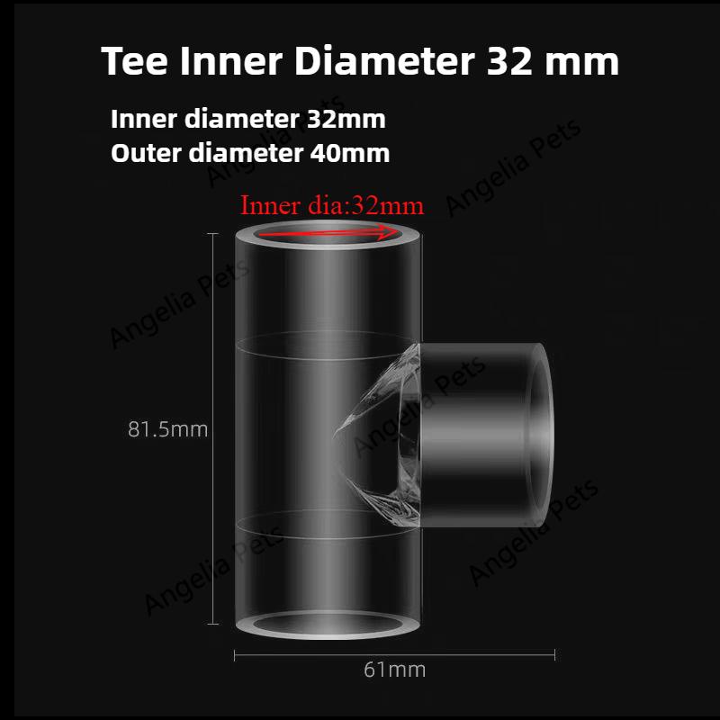Transparent Fish Tank Water Pipe Acrylic Tube Fittings Elbow Joint Duck Bill Water Outlet Aquarium Accessries Rain Shower Outlet