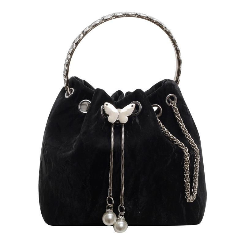 A Niche and Fashionable Hand-held Small Bag A Trendy and Stylish Chain Crossbody Bag and A Commuter Bucket Bag