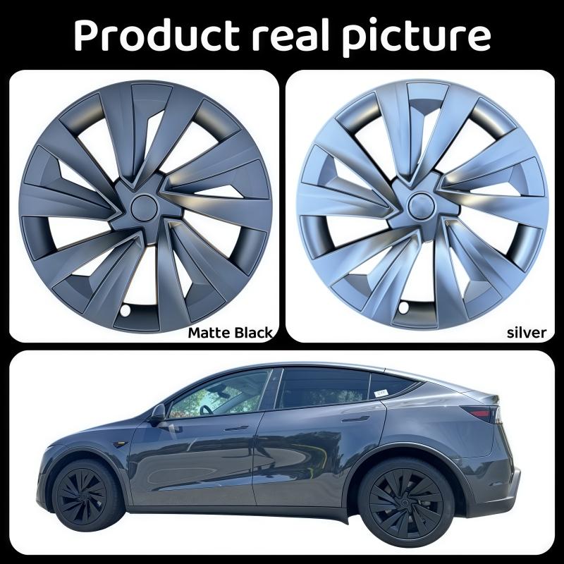 XINLIN 4PCS 19 Inch For Tesla Model Y Juniper 2025 Wheel Cover Performance Replacement Wheel Hub Cap Full Rim Cover Accessories
