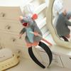 Ratatouille Mouse Plush Toy Headband Adorable Hair Accessory Stuffed Gift Doll