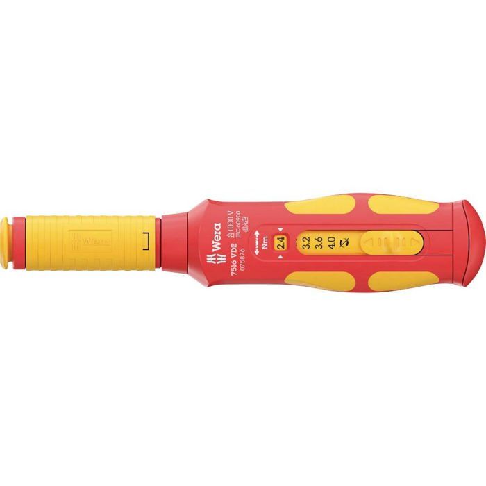 Wera 7516 VDE VDE Tournevis Dynamométrique 1 Pièce 2.4 - 4 Nm