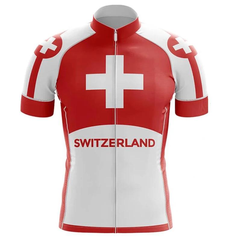 2026 Zwitsers Kortarmig Fietsjersey, Suisse Kleding, MTB Racefiets Sportshirt, Motocross Kleding, Comfortabel Shirt
