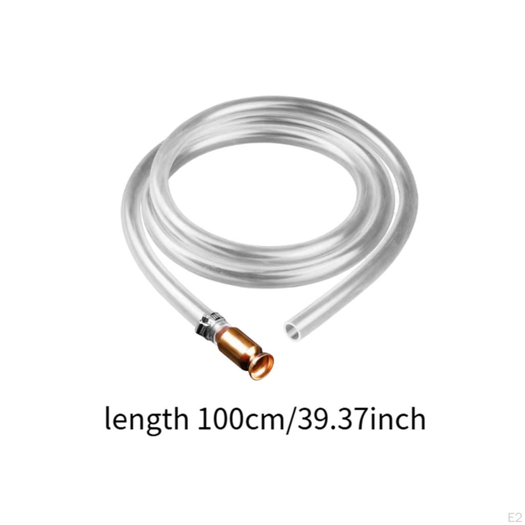 Liquid Transfer Hose Water 1/2" Valve Self-priming Hand Pump for Gas Aquarium