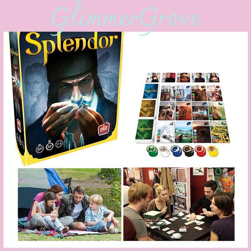 Splendor Brettspiel Vollständige Englische Version Schachtel für Heimparty mit Sammelkarten