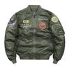 Men's MA1 Air Force Flight Jacket: Spring/Autumn Baseball Collar Workwear Coat
