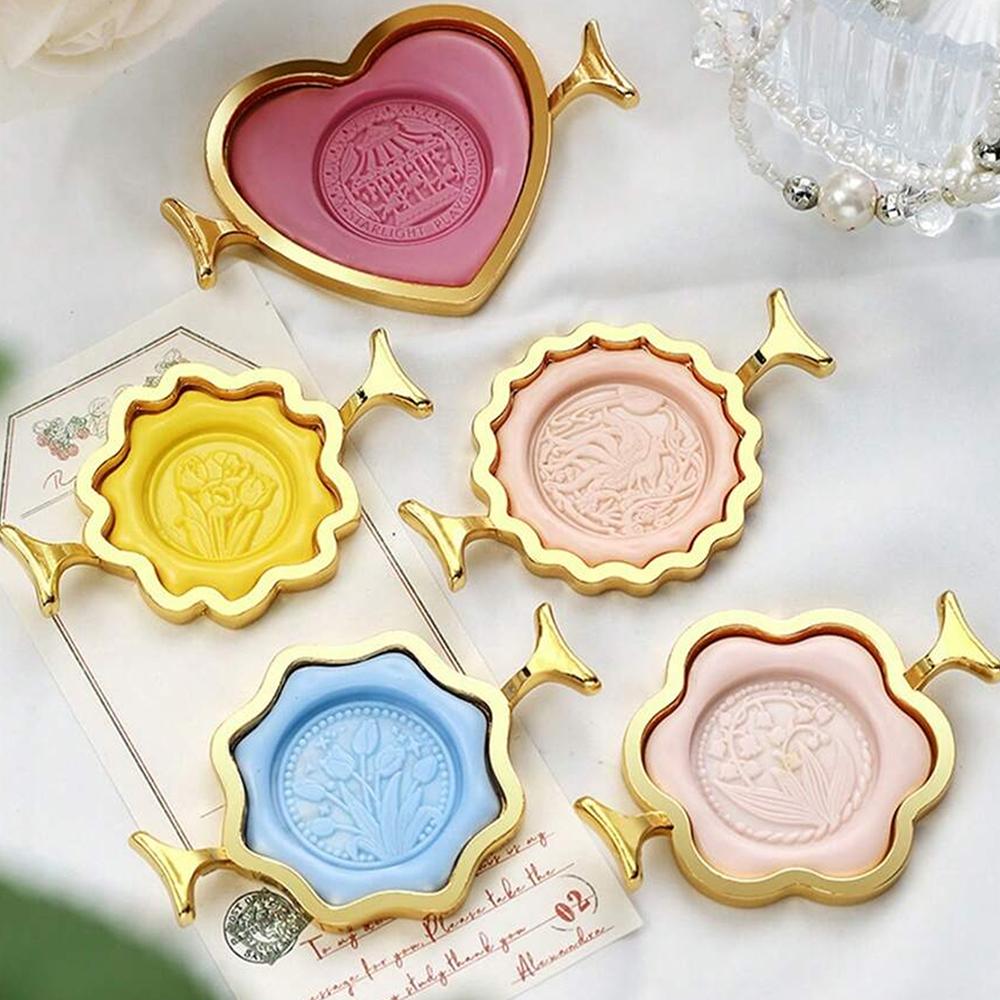 Metalen Waxzegelmal voor 1-inch Waxzegelstempel voor Bruiloftsuitnodigingen Kaarten Cadeauverpakking Decoratie Enveloppen Wijnverpakking