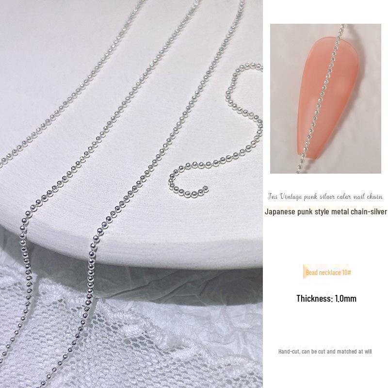 

1-метровий сталевий кульковий ланцюжок для золота та срібла з діамантами