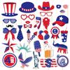 Independence Day Theme Star Pattern Creativity Party Decor Paper Props Photo