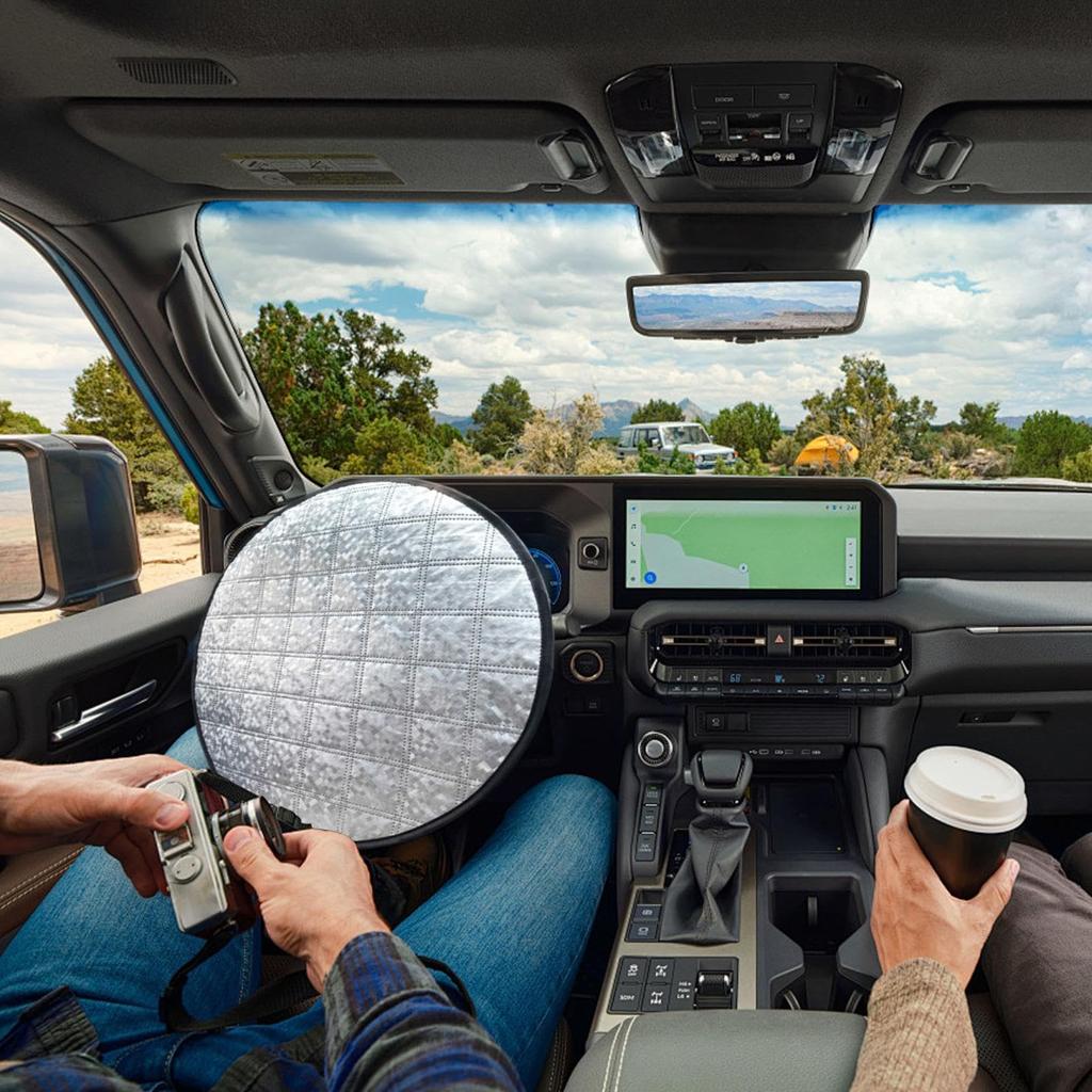 Sluneční clona na volant, Rukojeť do auta, Sluneční kryt, Tepelná izolace, Volant, Kryt na volant,