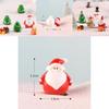 Charming Christmas Tree Santa Claus Snowman Ornaments Delightful Miniature Garden Decor For All Occasions