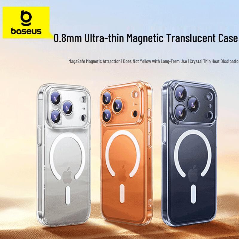 Baseus Ice Crystal Magnetic Clear Case for iPhone 17 Pro Max