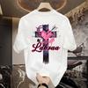 Heavy Cotton American High Street White Oversize Short-Sleeved T-Shirt Men'S Summer Tide Brand Loose Student T-Shirt Top