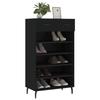 VidaXL Shoe Cabinet Black 60x35x105 Cm Engineered Wood 829629
