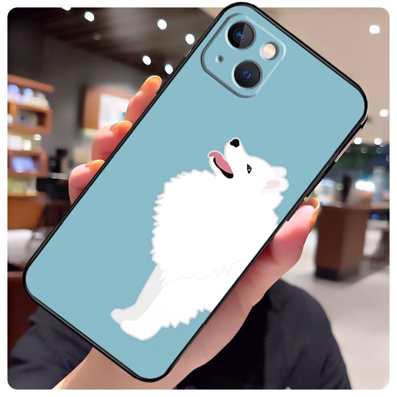 Japanese Spitz Dog Case For iPhone 16 Pro Max 14 13 12 11 15 17 Pro Max mini 15 16 Plus 16e 17 Air Phone Cover