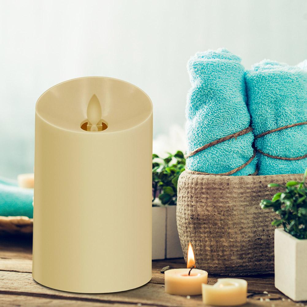 Home Mini Simulate Candle Shape Aromatherapy Air Humidifier