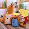 Simulation Cute Hamburger Food Toy Sausage Drink Pizza Golden Chips Emoticon Snack Plush Toy Decor Food Pillow Special Kids Gift