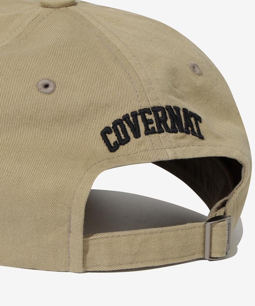 COVERNAT Small C Logo Flat Embroidery Standard Fit Ball Cap Beige