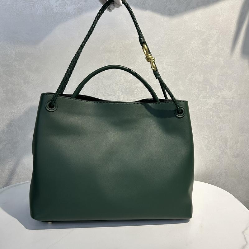 2026 Nuova borsa da donna in pelle trama semplice pelle grande retro intrecciato fibbia a farfalla borsa a spalla singola tracolla